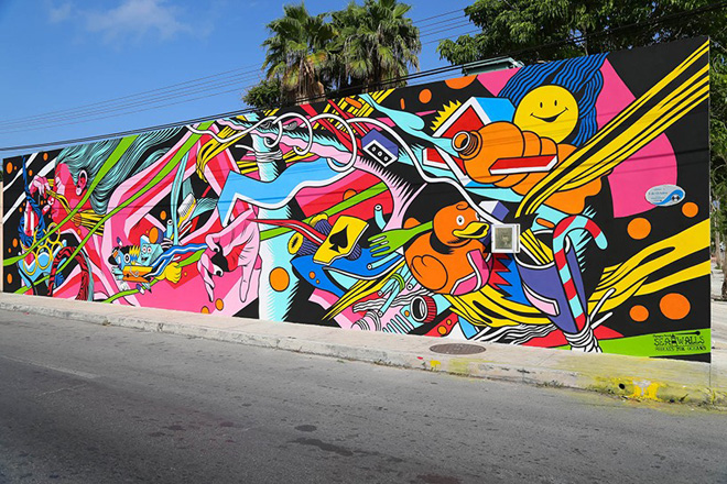 Bicicleta sem freio –  Murals for Oceans, photo by tre packard