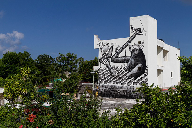 Phlegm - Murals for Oceans. photo by the stills agency 