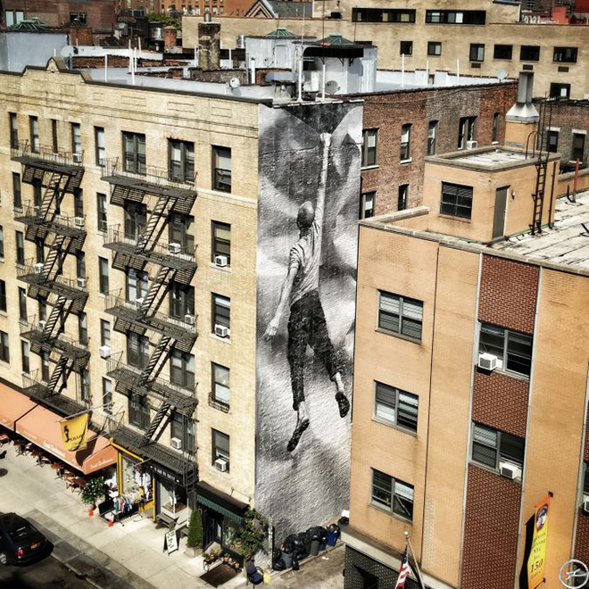 JR - New York pasting