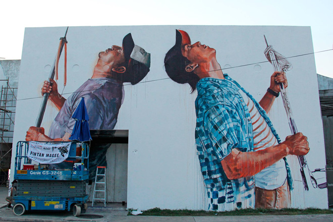 Fintan Magee - Murals for Oceans