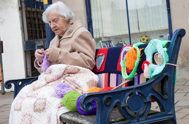 Grace Brett - Yarn Bombing