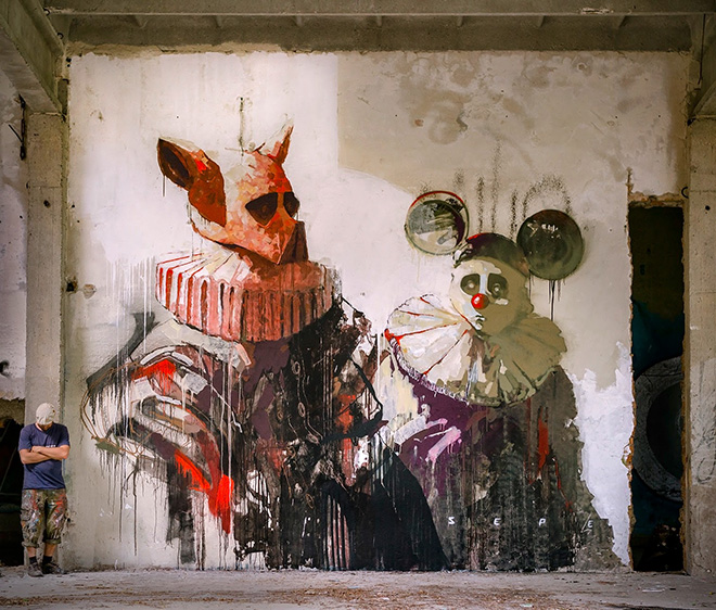 SEPE - The Golden Age Of Grotesque, Mural, 2015