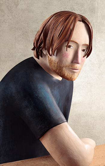 Irma Gruenholz - Red beard, Clay Illustration