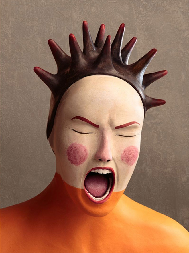 Irma Gruenholz - Anger, Clay Illustration