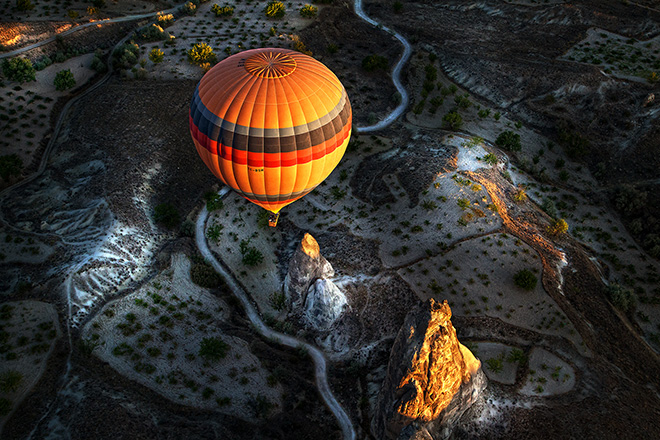 Giulio Montini (ITALY) - Cappadocia air baloon, Cappadocia (Turkey) – 2014, 1 classificato OPEN COLOR,  Siena International Photography Awards.