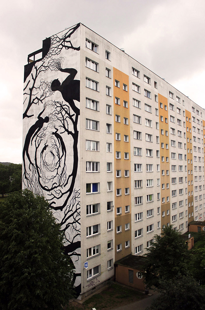 David de la Mano & Pablo Herrero - Schronienie, Zaspa neighborhood, Gdansk (Poland)