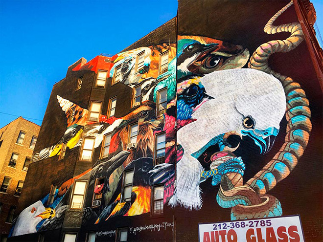 Lunar New Year - Swallow-tailed Kite (and others), The Audubon Mural Project, New York