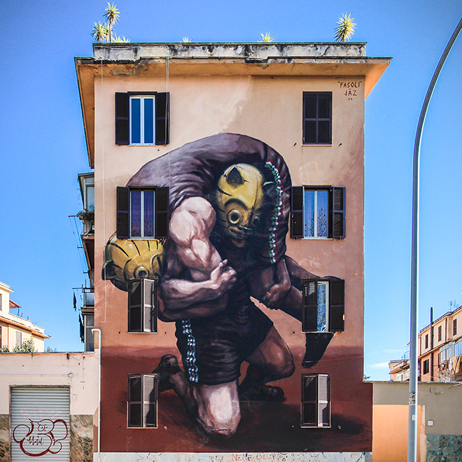 JAZ - Il Peso della Storia, 2014 - Tor Marancia, Roma