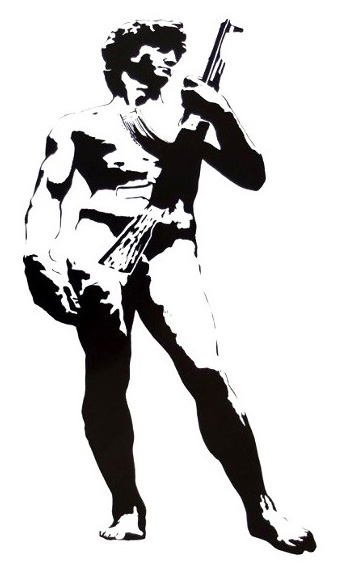 Blek le Rat - David with kalashnikov