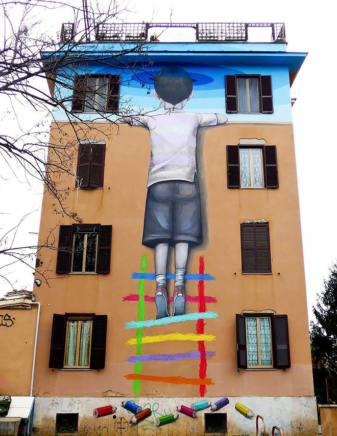 SETH, Il bambino redentore, 2015 - Tor Marancia, Roma