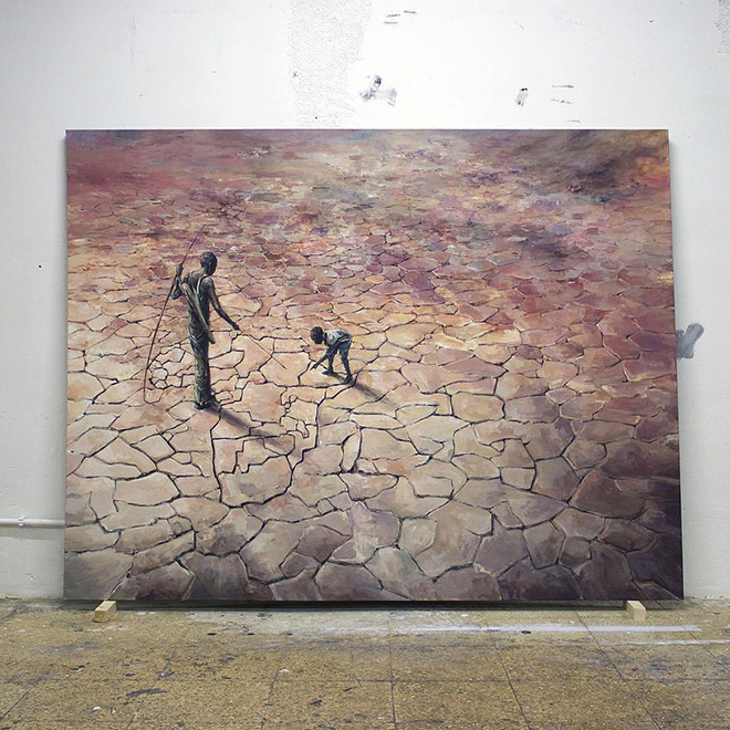 Pejac - Geography Lesson (l´imagination au pouvoir), 2015