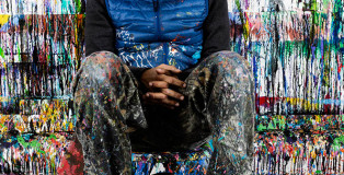 JonOne - portraits, 2015. Photo credit: Gwen Le Bras