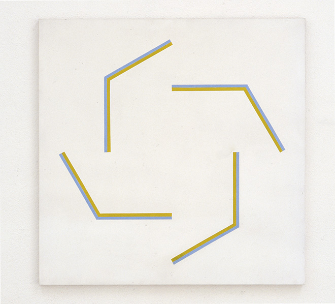 François Morellet - Peinture [Dipinto], 1957, Olio su legno, 80 × 80 cm - Collezione François e Danielle Morellet, Cholet