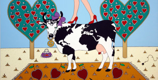 Giampaolo Atzeni - Camminando sul mondo, Franco Moschino, 2009, 100 x 150