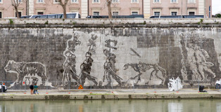 William Kentridge - Triumphs and laments, Rome, 2016. photo credit: © Tevereterno