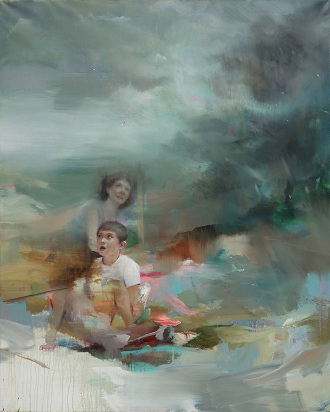 Pascal Vilcollet - 4, La Gardelle series, acrilico e olio su tela, 162x130 cm