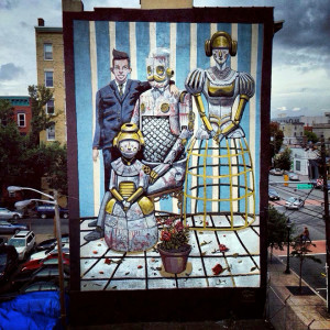 Pixel Pancho - Family Robot, New Jersey City, USA