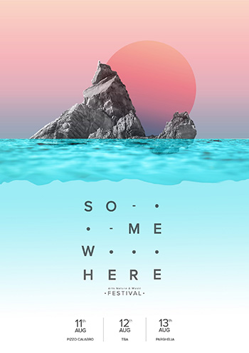 SOMEWHERE FESTIVAL - Arts Music & Nature. Artwork by Francesco Donato