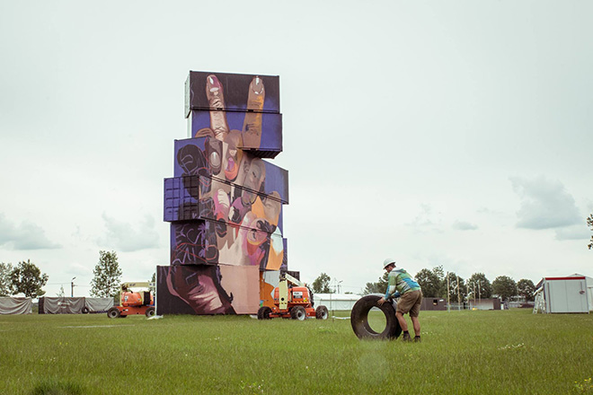 DCase Ma'Claim - North West Walls, 2016 - Container graffiti