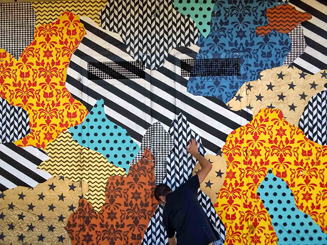 UNO – Camouflage 87054, murale a Rogliano