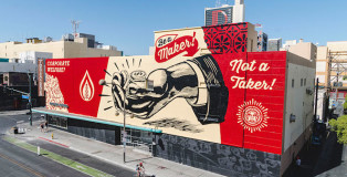 Shepard Fairey - Corporate Welfare, Las Vegas, Life is beautiful festival 2016