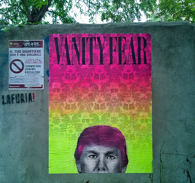 UNO - Vanity Fear, Trump-L’oeil, Roma, 2016