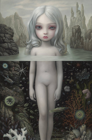 Mark Ryden - Aurora (detail), 2015, oil on canvas, courtesy of Paul Kasmin Gallery