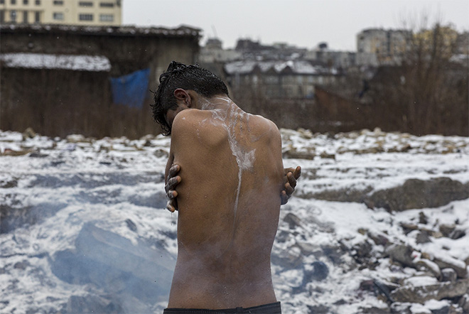 Antonio Gibotta -  Serbia, Belgrado, Oltre 1000 migranti nel gelo di Belgrado