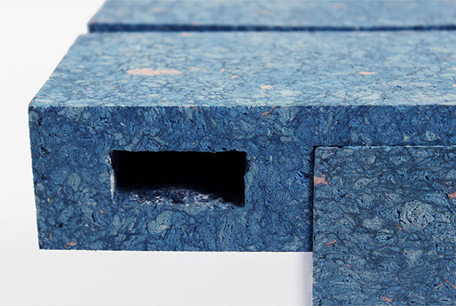 Woojai Lee - PaperBricks coffetable, detail