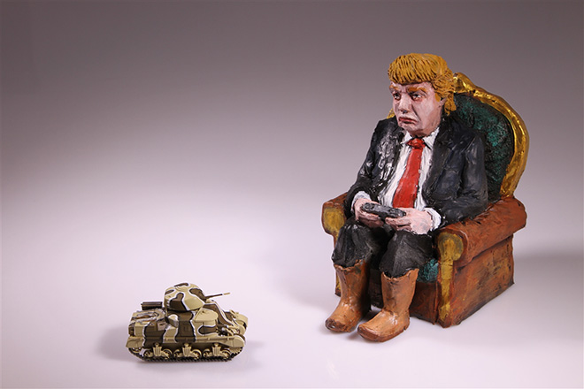 Isaac Cordal – Giza Komedia