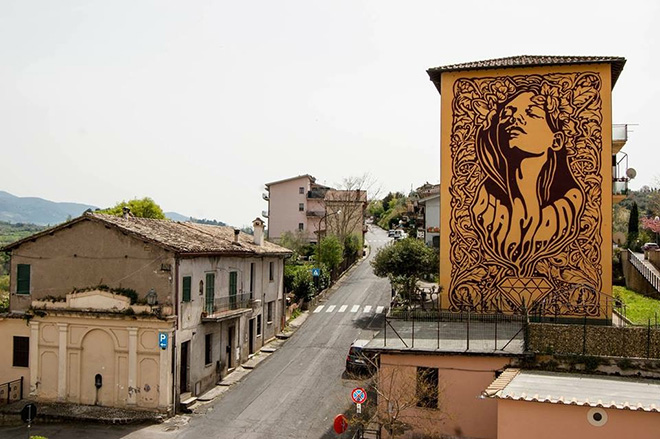 Diamond - Mural in Selci, (Rieti)