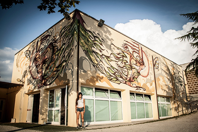 Fio Silva - Mural in Selci, (Rieti)