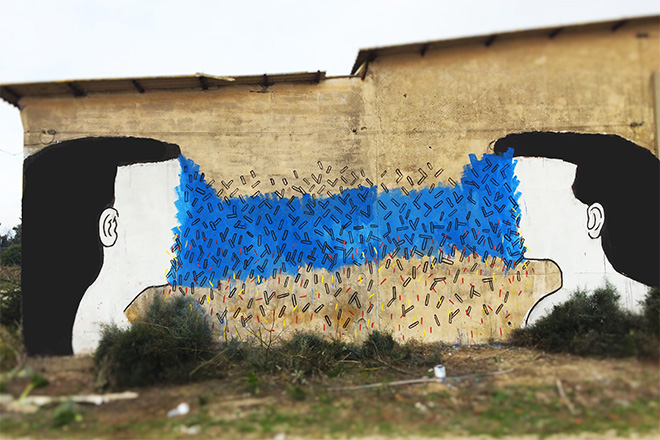 Kiki Skipi - Face to face, sea mood, Torre grande, Oristano, 2016