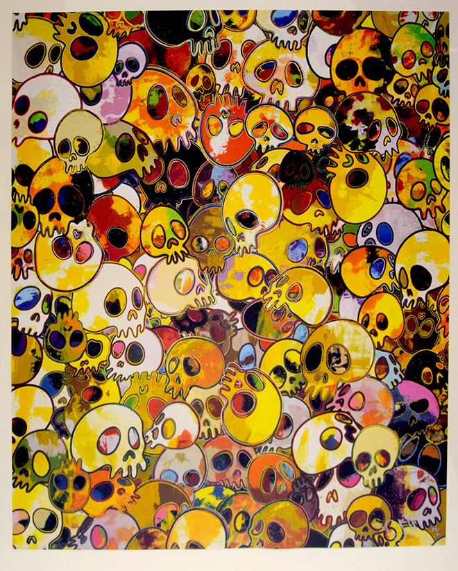 Takashi Murakami - MGST, 2012, serigrafia, tecnica mista, cm 65x57