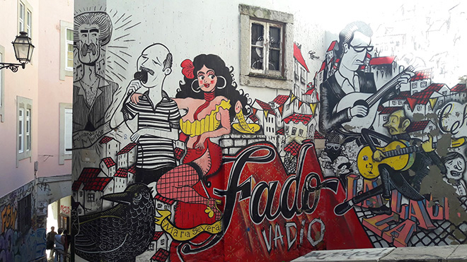 Cheira - Fado vadio, Street art, Lisbona