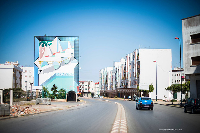 LOW BROS - Jidar festival, Street art Rabat, 2017. photo credit: ©Walid BEN BRAHIM