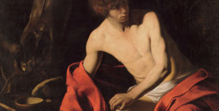 Michelangelo Merisi da Caravaggio - San Giovanni Battista, 1604. Olio su tela, 97 x 131 cm, Gallerie Nazionali di Arte Antica di Roma, Galleria Corsini, Roma. Ministero dei Beni e delle Attività Culturali e del Turismo, Gallerie Nazionali d’Arte Antica, Palazzo Barberini e Galleria Corsini