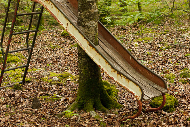 Pejac - Nature First, 2017, foresta di Olot, Gerona, Catalogna