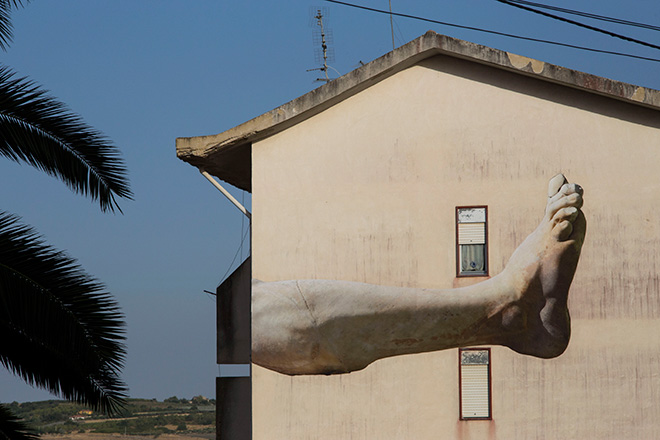 Collettivo Sbagliato - MACROSOMIA, cufù urban festival, Castrofilippo (Agrigento), 2017. photo credit: Angelo Jaroszuk Bogasz e Antonio Inzalaco