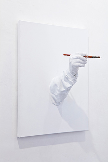 Mark Jenkins - The Painter, mixed medial, 2012