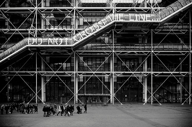 Rero - Untitled (DO NOT CROSS THE LINE), Ex situ Cent-re Pompidou, Paris, France, 2013, Centre-Po