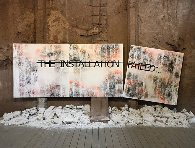 Rero - Untitled (THE INSTALLATION FAILED), Urban Art, Biennale Volklingen, Germany, 2014