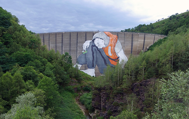 Ella & Pitr - Il gigante della diga, Saint-Chamond, La Valla-en-Gier (France), 2017