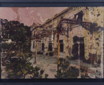 Livio Ninni - DEGRADATION, 55 x 40 cm mix media - phototransfer on iron