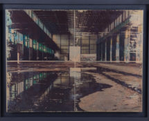 Livio Ninni - ENTRANCE, 55 x 40 cm, mix media - phototransfer on iron