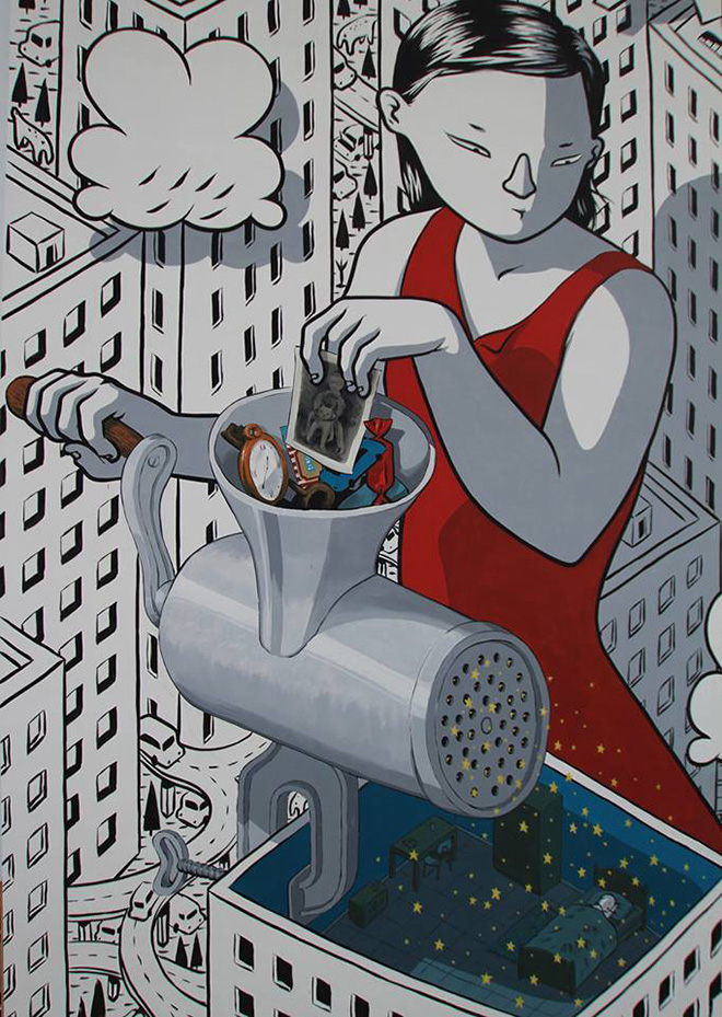 Millo - Dream, murale, Fontanelle (Pescara)