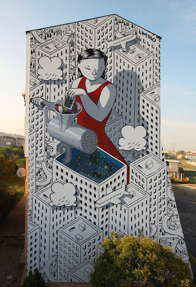 Millo - Dream, murale, Fontanelle (Pescara)