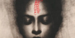 Omar Galliani - Mantra, 2003, matita su tavola e pigmento, cm 100x100