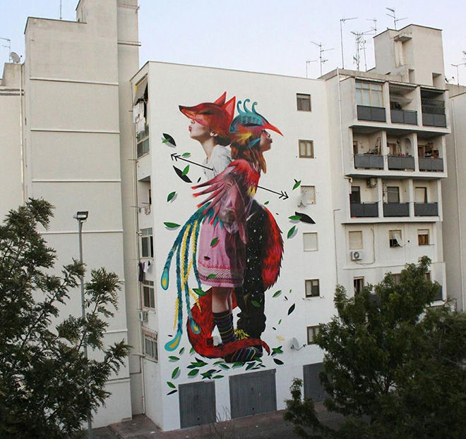 Bifido + Julieta XLF - First Fire, 167 Art Project, Street art a Lecce