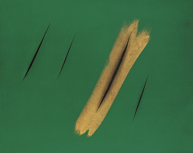 the Wall - Lucio Fontana